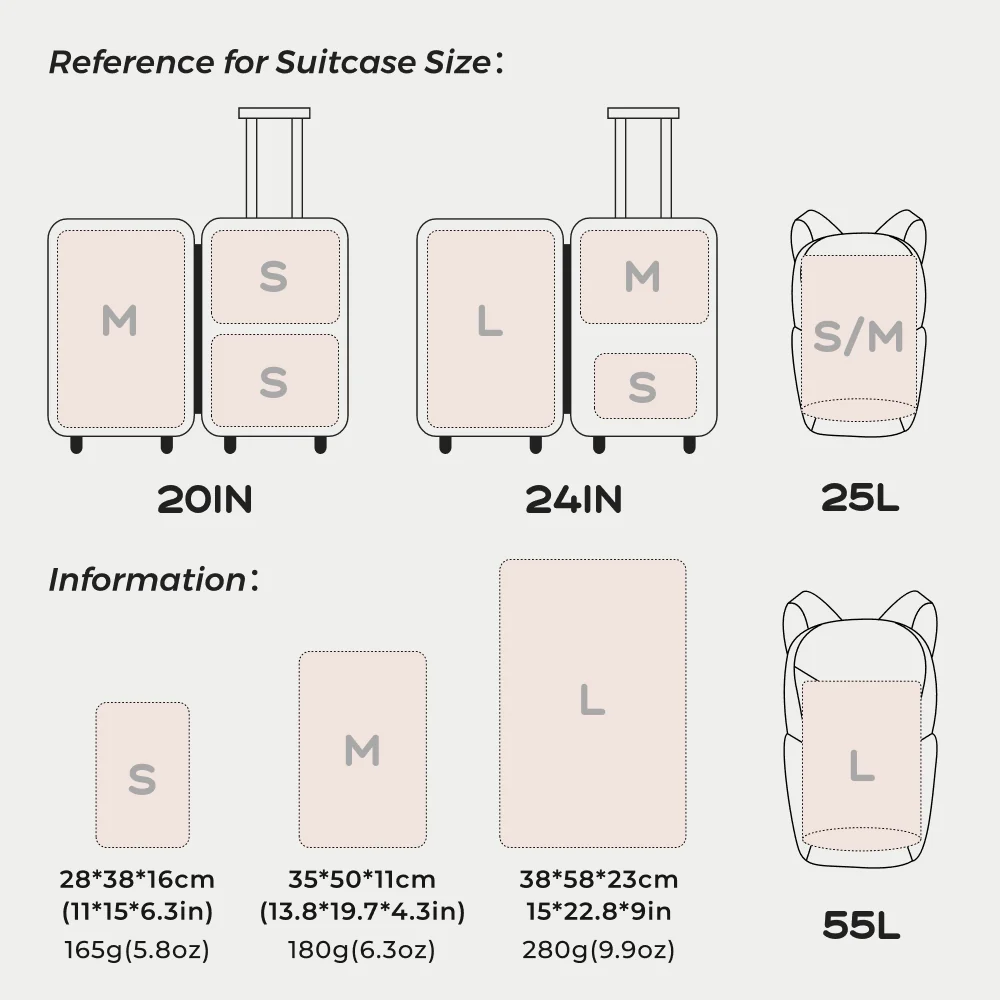 FLEXTAIL X VOLLYC EZY SET BUNDLE - 3 Size Travel Vacuum Pack For Luggage Space Saving - Image 6